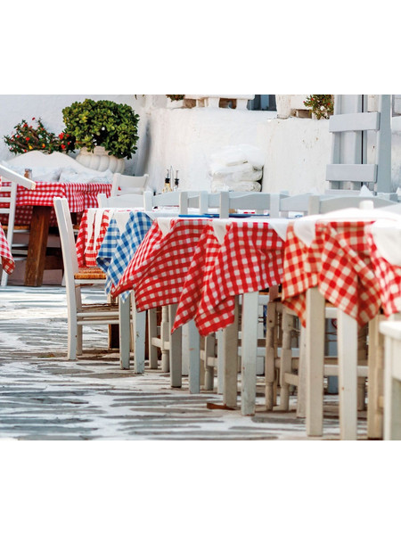 Beauty Home Επαγγελματικό τραπεζομάντηλο Checks Art Ε8015 Πράσινο 145x180