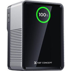 KampF Concept BPV99 Pro 99Wh 6600mAh V Mount Battery with DTAP USBA USBC BP and TFT Screen KF280024V1