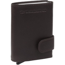 Δερμάτινη Μεταλλική Καρτοθήκη Chesterfield C08.038201 Καφέ με RFID Προστασία & Θέση για Χαρτονομίσματα - Premium Καφέ