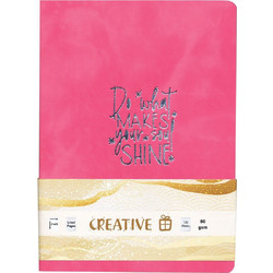 Creative - Τετράδιο Βιβλιοδετημένο Notebook, 15x21 cm, Ριγέ 120 Φύλλα, Do What Makes Your Soul Shine 778013