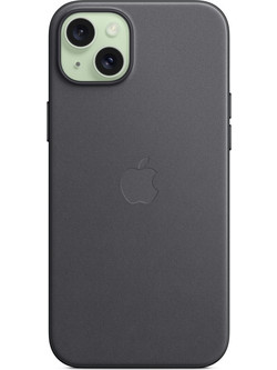 Apple Finewoven Back Cover Υφασμάτινο Μαύρο (iPhone 15 Plus)