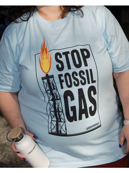 STOP FOSSIL GAS T-SHIRT