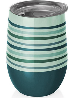 Κούπα θερμό Bioloco Green & blue stripes 420ml