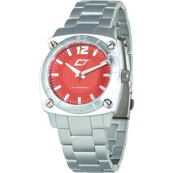 Chronotech Ανδρικό Ρολόι με Ασημί Μεταλλικό Μπρασελέ CC7079M-05M
