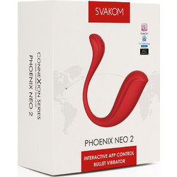Svakom Connexion Series Phoenix 2 Διπλός Δονητής 11.8cm Κόκκινος