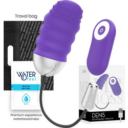 Mr. Boss Denis Egg Remote Control Δονητής Egg για Ζευγάρια με Τηλεχειριστήριο Μωβ