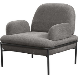 Papatya Πολυθρόνα Γκρι Aster Teddy 85x53x80cm 531ALN1102