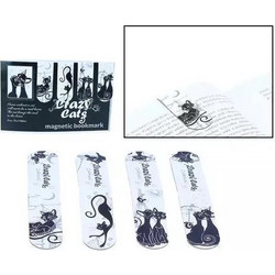 ΜΑΓΝΗΤΙΚΟΣ ΣΕΛΙΔΟΔΕΙΚΤΗΣ SET 4 CATS 20X54