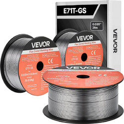 VEVOR Ροή Κορς MIG Συρμάτινη Συγκόλληση E71T-GS 0.9mm 0.9kg Απλές Εξωτερικούς Χώρος (3 Ρολά) MIGHSYXHSE71PDACO001V0