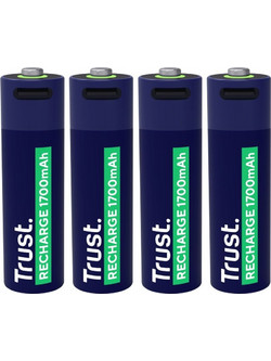 Trust USB-C Rechargeable 1700mAh AA 4τμχ