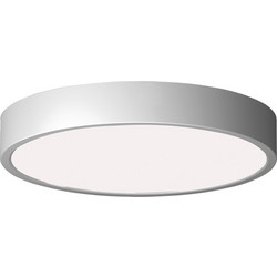 Φωτιστικό πλαφονιέρα led 32W dimmable στρογγυλό 3CCT εναλλαγή φωτισμού (2800-4000-6500K) οροφής Φ40cm πλαστικό χρώματος γκρι μπετό IP40 3100lumens