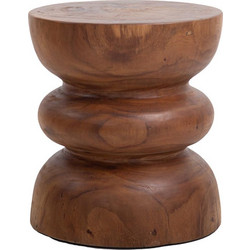 Σκαμπό Najib Natural (40x40x45) Soulworks 0900008 - Soulworks Καφέ