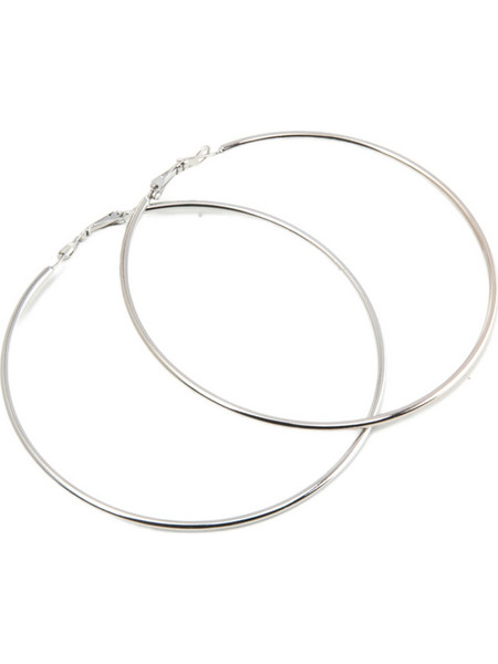 RO Accessories Γυναικεία Σκουλαρίκια Κρίκοι Ασημί E1S/80