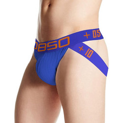 Cotton Jockstrap Mens Underwear Blue