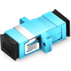 SC/SC Simplex Fiber Optic Adapter Multimode Aqua OM3 (156157F)