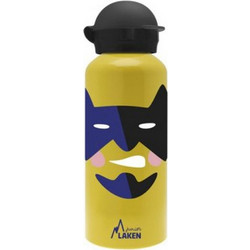 Laken Superheroe Παιδικό Μπουκάλι Αλουμινίου BPA Free Κίτρινο 450ml