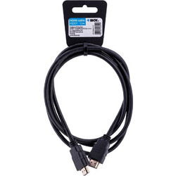 iBox Καλώδιο HDMI 1.4 HDMI Male to HDMI Male 1.5m Black