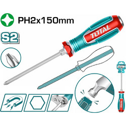 TOTAL ΕΠΑΓΓ. ΚΑΤΣΑΒΙΔΙ ΜΑΓΝ. ΧΤΥΠΗΤΟ ΣΤΑΥΡΟΥ PH2 X 150mm (TGTPH2150)