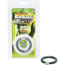 NMC Exotic Band Penis Ring 40mm Ελαστικό Δαχτυλίδι Πέους Σιλικόνης 4cm Μαύρο