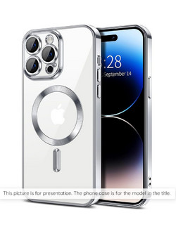 Techsuit - Luxury Crystal Magsafe - Iphone 17 - Silver