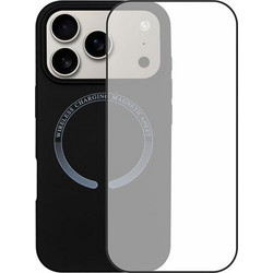 Redshield iPhone 17 Pro Magsafe Silicone Case & Full Face Glass Black Θήκη Κινητού & Προστατευτικό Οθόνης