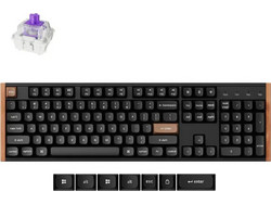 Keychron K10 HE SE Ασύρματο Μηχανικό Gaming Πληκτρολόγιο με Gateron Double-Rail Magnetic Nebula Διακόπτες Black
