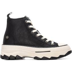 Refresh Γυναικεία Sneakers Flatforms Μποτάκια Μαύρα 173078