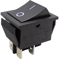 ΔΙΑΚΟΠΤΗΣ ROCKER ΜΕΓΑΛΟΣ 4P ΟΝ-OFF 16A/250V ΜΑΥΡΟΣ RK1-01 2X1 B/B 0- SOKEN (ΣΕΤ ΜΕ 10)