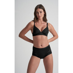 Σλιπ περιόδου Hipster με δαντέλα μαύρο - Bye Bra Extra Extra Large