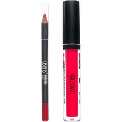 Ushas Cosmetics Lipstick + Lip Pencil Classic Red 3.8ml