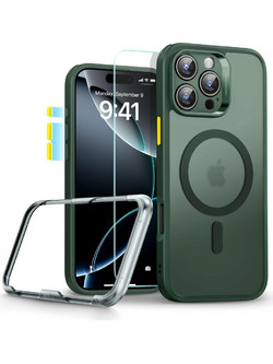 ESR Classic Pro Set HaloLock MagSafe Back Cover Frosted Green (iPhone 16 Pro Max)