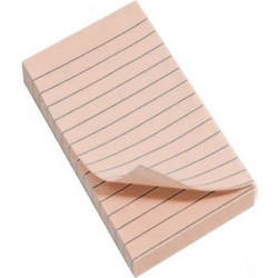 Αυτοκόλλητα Χαρτάκια Ριγέ Κραφτ 10x15cm 100 Φύλλα