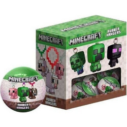 Minecraft Rubber Hangers Φιγούρα Μπρελόκ Μπαλάκι Έκπληξη - 1 τμχ (10588746)