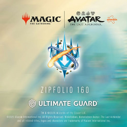Ultimate Guard Zipfolio 160 Xenoskin Magic: The Gathering | Avatar: The Last Airbender - Mana Symbol Black