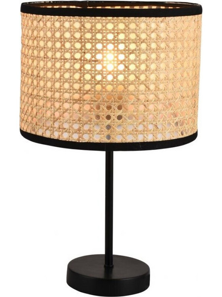 Viokef 4285600 Πορτατίφ Ε27 Καφέ Μαύρο Φ25xΥ40cm