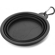 Unicord Πτυσσόμενο μπολ νερού Σκύλου Μαύρο 34-W251-102