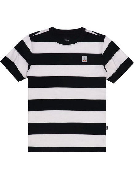 Roeg Μπλούζα κοντομάνικη ριγέ Billy t-shirt white/black
