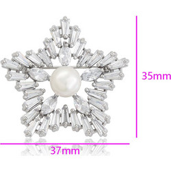 Brooch Crystal Star