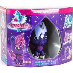Φιγούρα Μονόκερου Crystalverse Classic Apollo Unicorn Figure με 1500 Κρυστάλλους CV-001