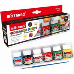 Σετ Χρωμάτων Γκουάς 6 Χρωμάτων 25 ml MOTARRO MP175-2