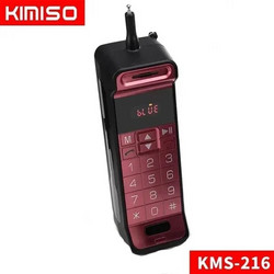 Kimiso KMS-216 Ηχείο Bluetooth 5W με Ραδιόφωνο Κόκκινο