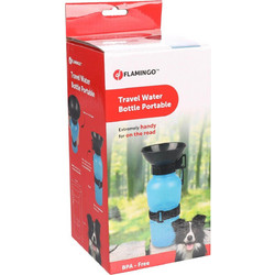 DRINKING BOTTLE PORTABLE OLLIE BLUE 10,5x10,5x21,5CM
