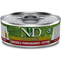 Farmina N&D Prime Grain Free Kitten with Chicken & Pomegranate 70gr