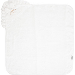 Lorelli With Embroidery Βρεφικό Μπουρνούζι Κάπα Soft Grey 90x90cm
