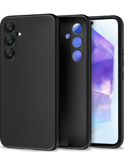 Tech-Protect Icon Soft Touch Back Cover Black (Samsung Galaxy A55)