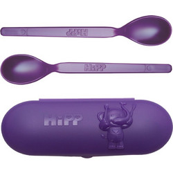 Hipp Spoons Set σετ φαγητού για ταξίδια Purple