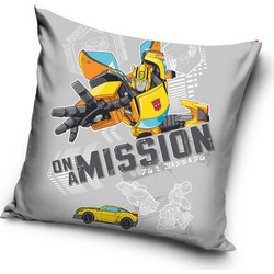 Transformers Mission velvet cushion cover 40x40 cm