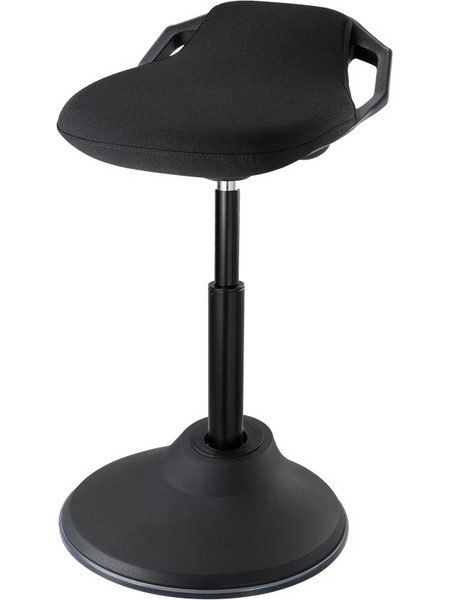 Deltaco Office DELO-0303 Σκαμπό Γραφείου Ρυθμιζόμενου Ύψους Μαύρο