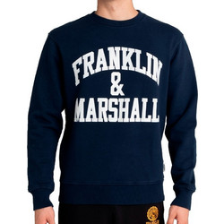Franklin & Marshall SweatShirt Brushed Cotton Fl Ανδρική Μπλούζα JM5009.000.2002P01 ΜΠΛΕ