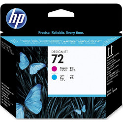 HP 72 Magenta & Cyan Πακέτο 2 Μελανιών Εκτυπωτή Inkjet C9383A